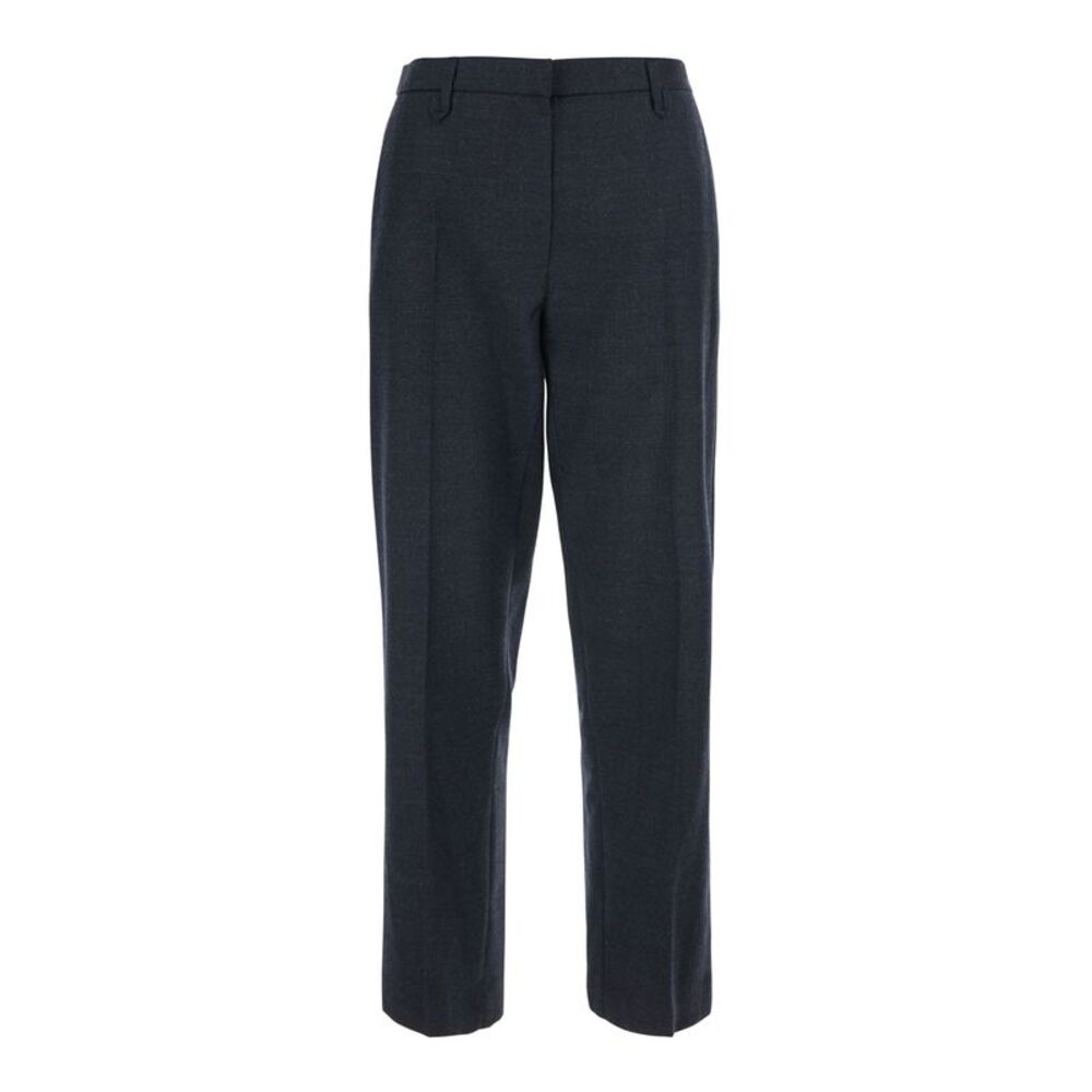 Tela Women 'Finn' Gray Pants With Hidden Front Closure In Blend Wool For Women